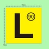 Magnetic Learner Driver Plates, 2 Pcs Magnetic License Plate L,