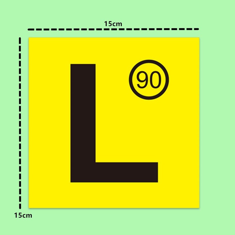 Magnetic Learner Driver Plates, 2 Pcs Magnetic License Plate L,