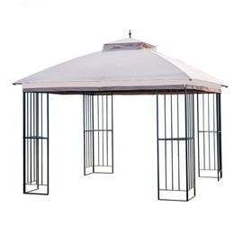 Garden Winds Replacement Canopy Top Cover for The GT Steel Finial Gazebo - RipLock 350