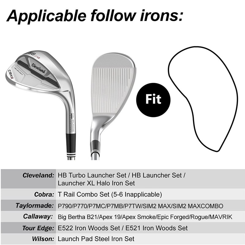 Golf Iron Cover,Golf Iron Head Cover Set Golf Head Covers