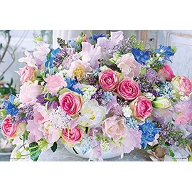 Beverly M81-620 1000 Micropiece Jigsaw Puzzle, Sparkling Happy Bouquet, 10.2 x 15.0 inches (26 x 38 cm), Pink