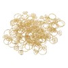80pcs Ring Shape Paper Clips Rustproof Multifunction Multifunction with Clear