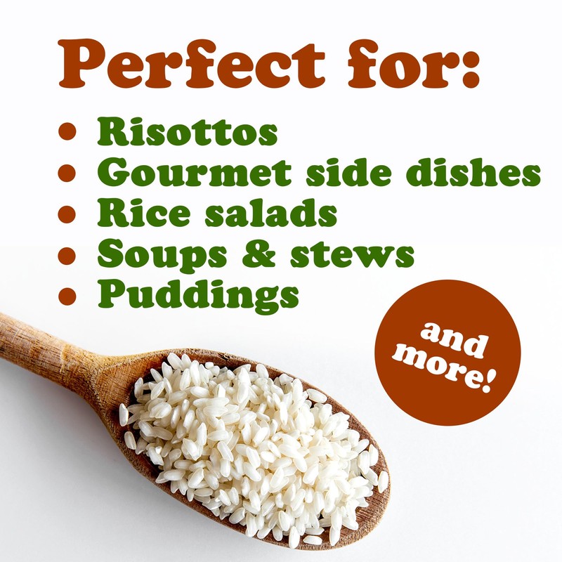 Food to Live Organic Carnaroli Rice, 1.5 Pounds – Premium