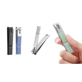 4Pcs Nail Clippers Set,Large Toenail Clippers for Thick Nails,15mm Sharp Curved Blade Clippers Cutter,Finger Nail Clippers for Men Adults,Women,Seniors(Black,Silver,Green,Blue)Nail Tools,Nail Clippers