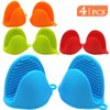 NEPAK 4 Pairs Silicone Cooking Pinch Grips Oven Mitts Potholder