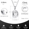 SS9721 Cowboy Hat Stainless Steel Cremation Urn Pendant Necklace Memorial