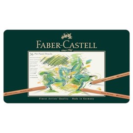 Faber-Castell Lápices de color Pitt Pastel Pencil para Arte con 36 Diferentes Colores, están fabricados con pigmentos de alta calidad, tienen una text