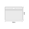 nuoshen 25pcs Waterproof Plastic Badge Holders Name Tag Clear Badge