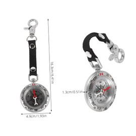 BESPORTBLE Outdoor Compass Keychain Vintage Zinc Alloy Portable Keyring with Easy to Read Dial for Camping Hiking and Climbing Navigation Reliable Survival Tool