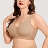 AISILIN Women's Wireless Plus Size Bra Cotton Support Comfort Unlined