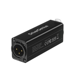 DriverGenius X-Shield | Single-Channel XLR Ground Loop Noise Isolator – Hum Eliminator for Audio Interfaces, Mixing Consoles, etc. (Passive, M/F)
