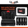 LLNEDL 1/4 inch Drive Socket Set & Nut Driver Set
