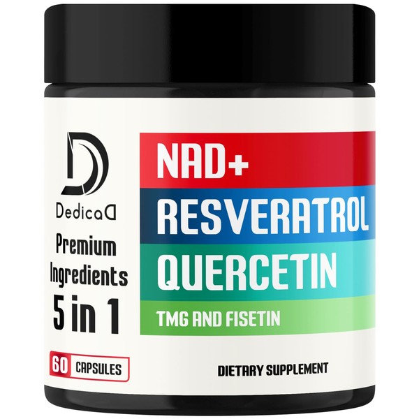 DEDICAD NAD+ Supplement 500mg - Pure NAD Supplement - Combined