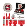 Diamond Core Drill Bit Set - FOCSTOL 11pcs Diamond Hole