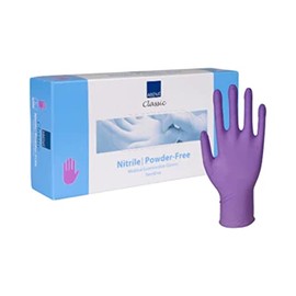 ABENA Purple Nitrile Gloves | Size Large | Pack of 50 Pairs | Multipurpose Disposable Gloves. Nitrile Gloves Suitable to be Used as Surgical Gloves, Medical Gloves, Cooking Gloves, Protective Gloves