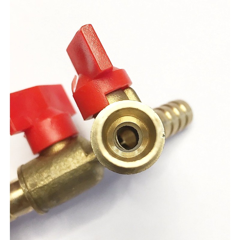 YV04 2-Way Y-Splitter 10 mm with Shut-off Valves for Taps,