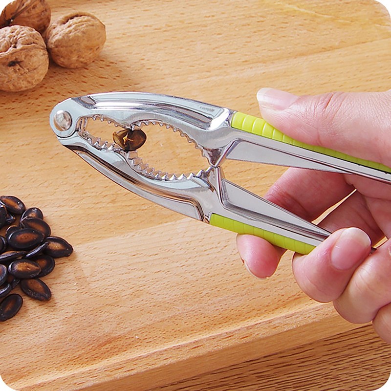 Kunovo Nutcracker for Nuts,Nut Cracker Tool for Walnut,Pecan,Macadamias,Hazelnuts, Almonds, Lobster,Crab（Green）