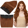 Full Shine Wire Hair Extensions for Women 12 Inch Hidden