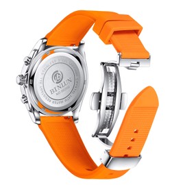 BINLUN Silicone Watch Band Quick Release Rubber Sport Watch Strap 18mm 19mm 20mm 21mm 22mm 24mm Waterproof Smartwatch Bands Replacement for Men and Women (White/Red/Black/Blue/Orange/Grey/Brown/Green)