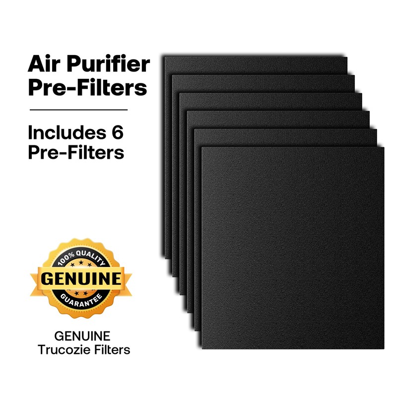 6 Pack Washable Pre-Filters for T554 Air Purifier, Original Version