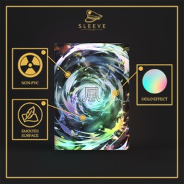 SleeveChief ® Premium Design Trading Card Sleeves | Ultra Durable TCG Game Sleeves with Holo- Effect Backprint | Fit as YuGiOh Sleeves, MTG Card Sleeves & More | Standard Size | 70 Pcs