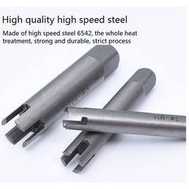 Tap Extractor Set, Steel Broken Head Taps Remover Stripped Screw Tap Extractor Set for Screw and Bolt Removal(6 Sets)