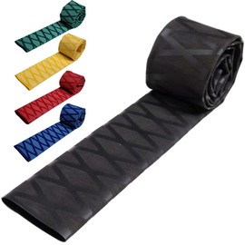 SPEEDMARK Rubber Grip Fishing Protective Cover Anti-Slip Heat Shrink Tubing (1.2 inch (30 mm → 17.5 mm) (Inner Diameter) Diameter 1.2 x 39.4 inches (30 mm) x 39.4 inches (1000 mm) Black