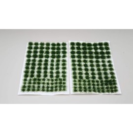 SEM - TU4DG-A - 4mm Dark Green - Assorted Layout - Self-Adhesive Grass Tufts