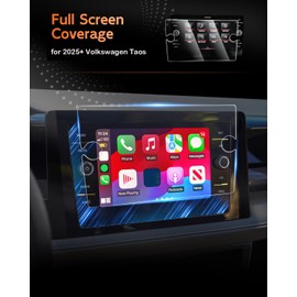 CDEFG Tempered Glass for 2025 VW Taos Screen Protector, 8 Inch Touchscreen, for Volkswagen Taos 2022 2023 2024 2025 (S, SE, SEL) Accessories
