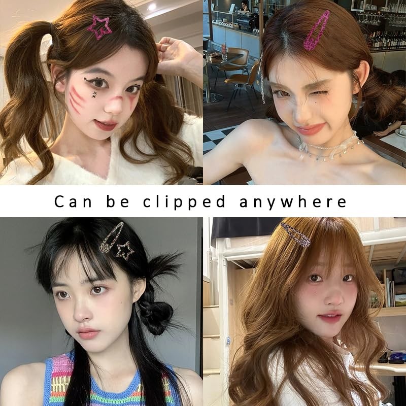 Y2k Leopard Hair Barrettes Clips Snap Hair Clips Pins for