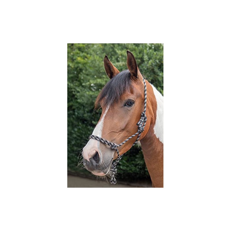 HKM 13989125.0953 Knot Halter Black/Beige