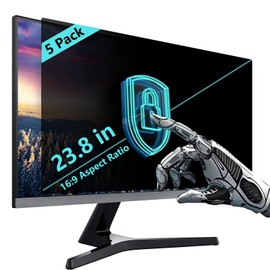 Zurotic [5 Pack] 23.8 Inch 16:9 Computer Monitor Privacy Screen - Privacy Shield and Anti-Blue Light Glare Protector for Protecting Privacy and Eyes