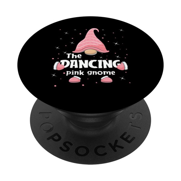 Dancing Pink Gnome Family Matching Christmas Funny Pajama PopSockets Swappable
