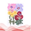 Baluue 2 Sheets 24pcs Dried Flowers Face Sticker Facial Stickers