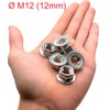 Nut made of stainless steel with serrated edge M12, nuts
