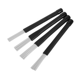 FRCOLOR 4pcs Soft Jazz Drum Brushes Set Portable Nylon Wire Brushes for Percussion Use Professional Accessories for Musicians Lightweight and Versatile for Any Musical Setting