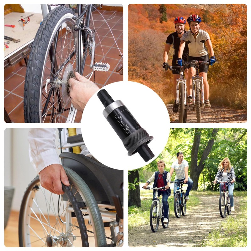 Cisolen Bottom Bracket Bicycle Inner Bracket BSA 68 mm Square