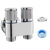 G1/2 Double Control Angle Valve 1 In 2 Out Alloy