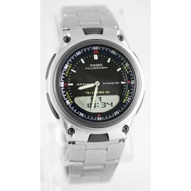 Casio AW80D-1AV, Telememo 30 Watch, 10 Year Battery, 3 Alarms, World Time, NEW