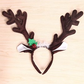 Reindeer Antlers Headband Christmas Pack of 2 Cosplay Hair Band Party Props Headbands