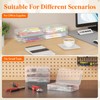 Lifewit Plastic Pencil Box with Snap-tight Lid, Large Capacity Hard