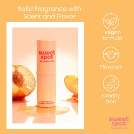 Peach Fragrance Roll-On Balm – Vegan Cruelty-Free Unisex Scent, Hydrating Lightweight Perfume Balm, Eco-Friendly Body Fragrance, Paraben-Free 150 Char Limit
