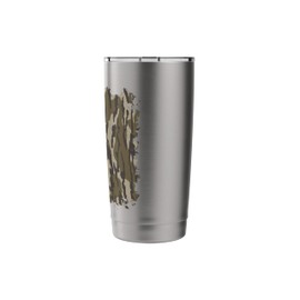 Turkey Feather Forest Camouflage Bottomland Camo Stainless Steel Insulated Tumbler