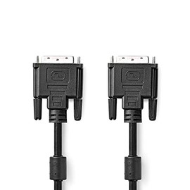 NEDIS - DVI cable - DVI-D 24+1-Pin male - Nickel plated - 10 m - PVC - black