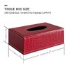 PTAPIPI Elegant PU Leather Tissue Box Holder, Modern Rectangular Towel