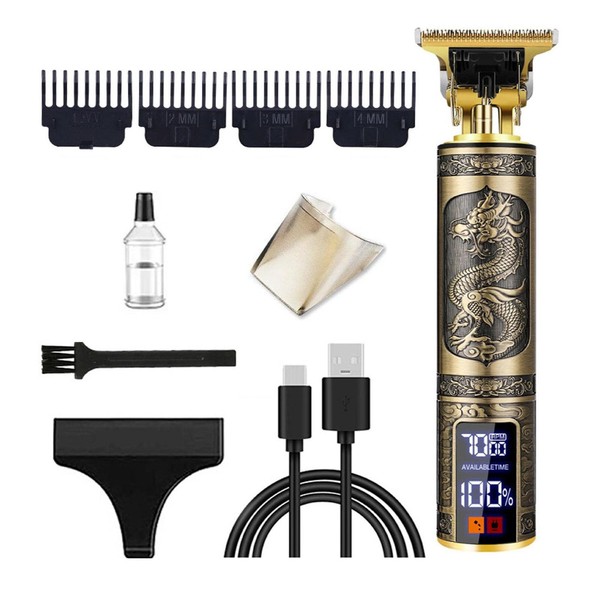 UUE Haarschneidemaschine Set, 3 Motorstufen Haarschneider Herren, R-Klinge mit 4