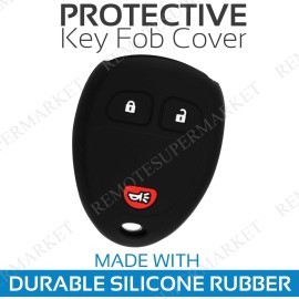 RemoteSuperMarket Key Fob Cover For 2007-2013 GMC Sierra Remote Case Rubber Skin Jacket