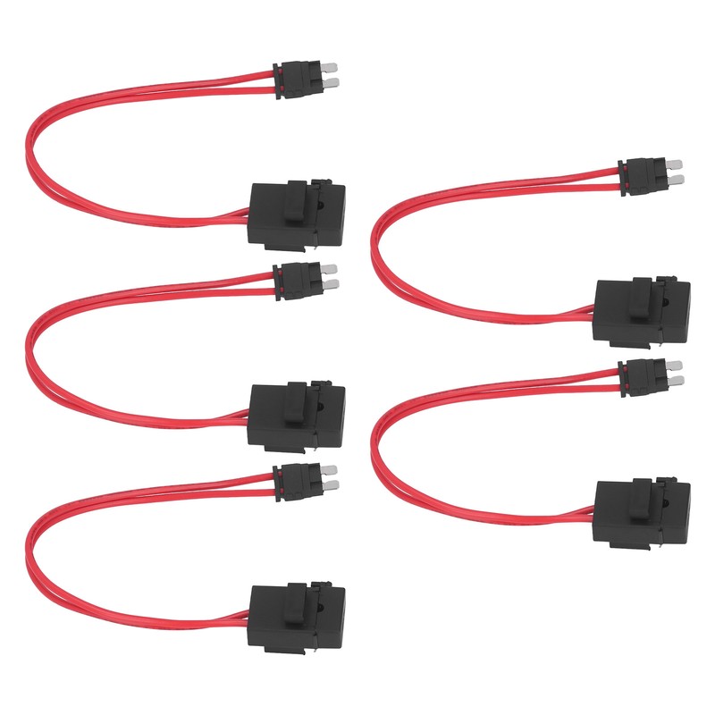 5Pcs Car Fuse Holder Connector Mini Heavy Duty Wire Extension