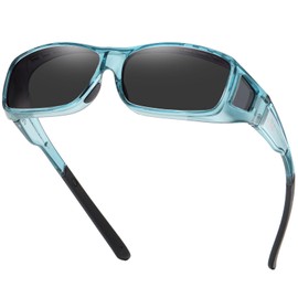 DUCO Wraparound Fitover Glasses Polarized Wear Over Sunglasses for Men Women UV Protection Sun Glasses Driving 8953
