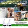 RV Shower Faucet, Camper Shower Faucet Diverter with Classical Handles,